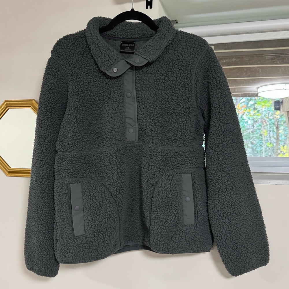 Sherpa Quarter Button Up Sweater